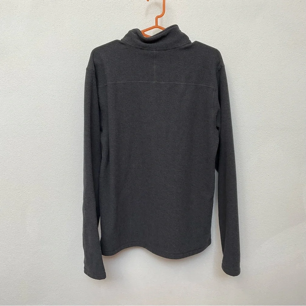 North Face Dark Grey Full Zip Fleece Lined Jacket Size Medium Men's Winter